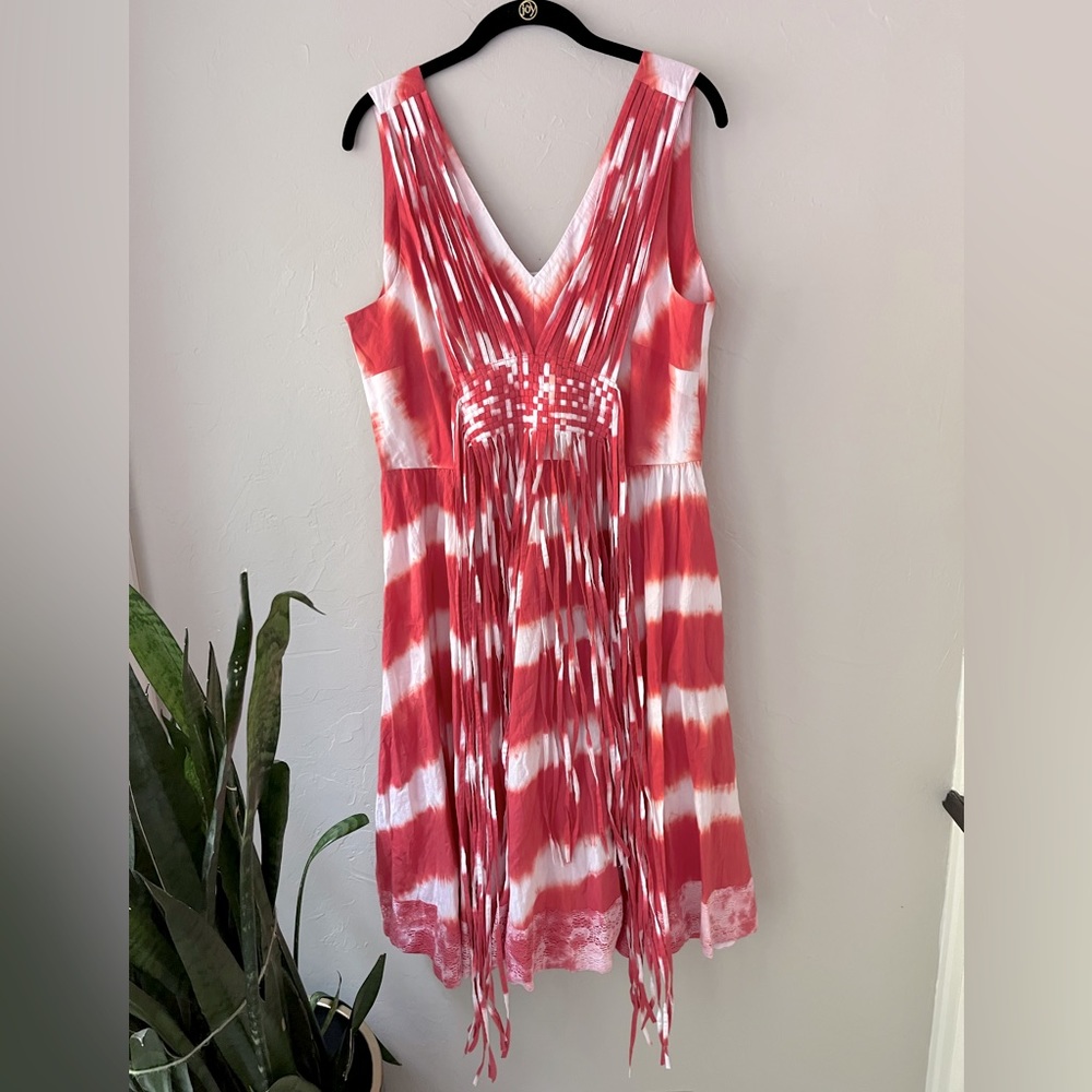 ❤️SUNDANCE ISLAND RHYTHMS TIE DYE FLARE DRESS 12 - Picture 4 of 10